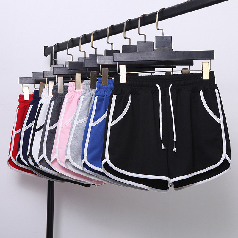 Sports Shorts Women's Summer 2022 New Loose Casual Large Size Students Running Stretch Waist Wide Leg Hot Pants for Outer Wear