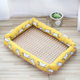 Linen mat nest pet ice mat mat nest mat dog Nest summer cat cooling rattan mat factory outlet