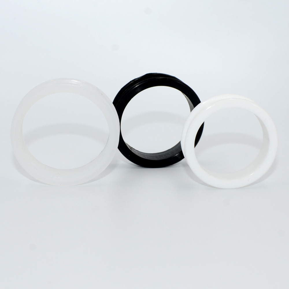 Cross-border soft silicone black-and-white transparent hollow pulley auricle flesh-colored ear expander puncture perforated ear expander 3-76mm