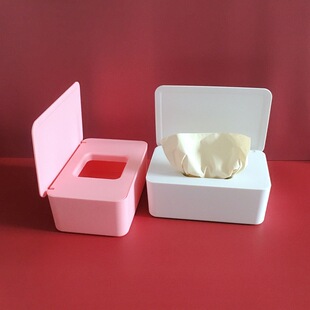 Export Japanese tissue box household paper extraction storage box sealed with lid wet tissue box living room gloves wet tissue extraction paper