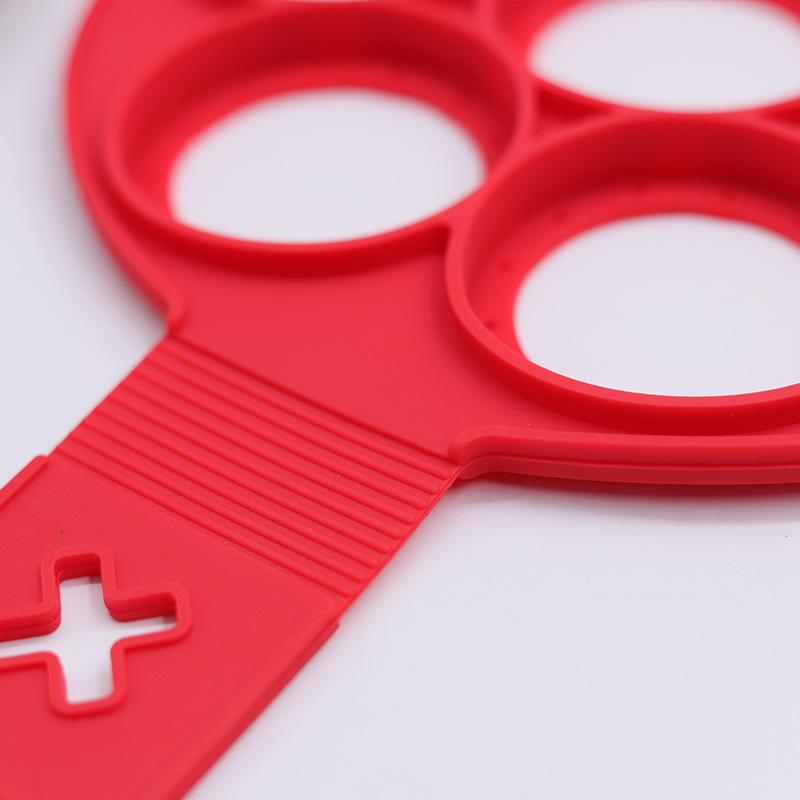 Cross-border Porous Pancake Silicone Pancake Maker 7 Hole Egg Fries Silicone Baking Tools Silicone Egg Fries Pancake Mold