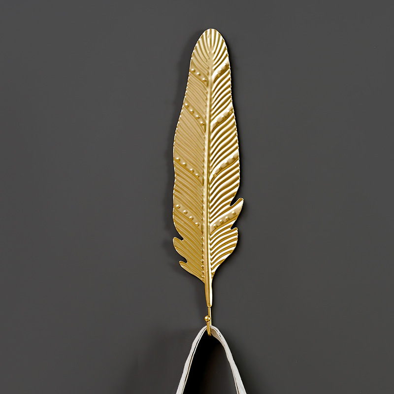 Nordic-style Punch-free Decorative Coat Hook Iron Light Luxury Clothing Store Fitting Room Homestay Hotel Hallway Single Hook