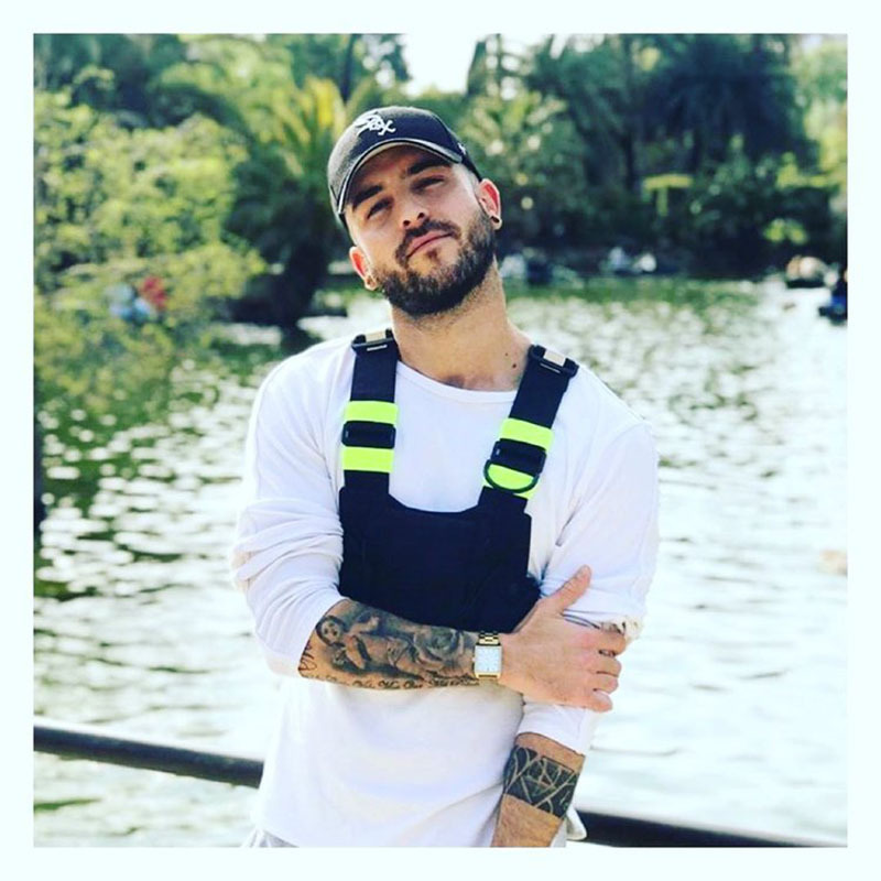 Men's and Women's Hip-Hop Street Tactical Function Multi-Pocket Vest Bag ins Trendy Cool Personalized Reflective Vest Chest Bag Waist Bag