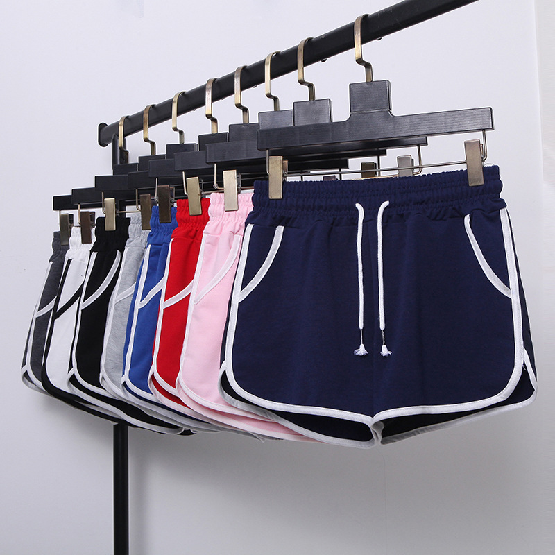 Sports Shorts Women's Summer 2022 New Loose Casual Large Size Students Running Stretch Waist Wide Leg Hot Pants for Outer Wear