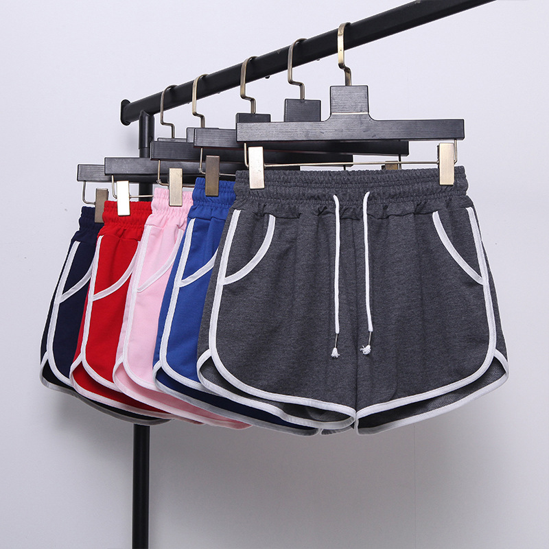 Sports Shorts Women's Summer 2022 New Loose Casual Large Size Students Running Stretch Waist Wide Leg Hot Pants for Outer Wear