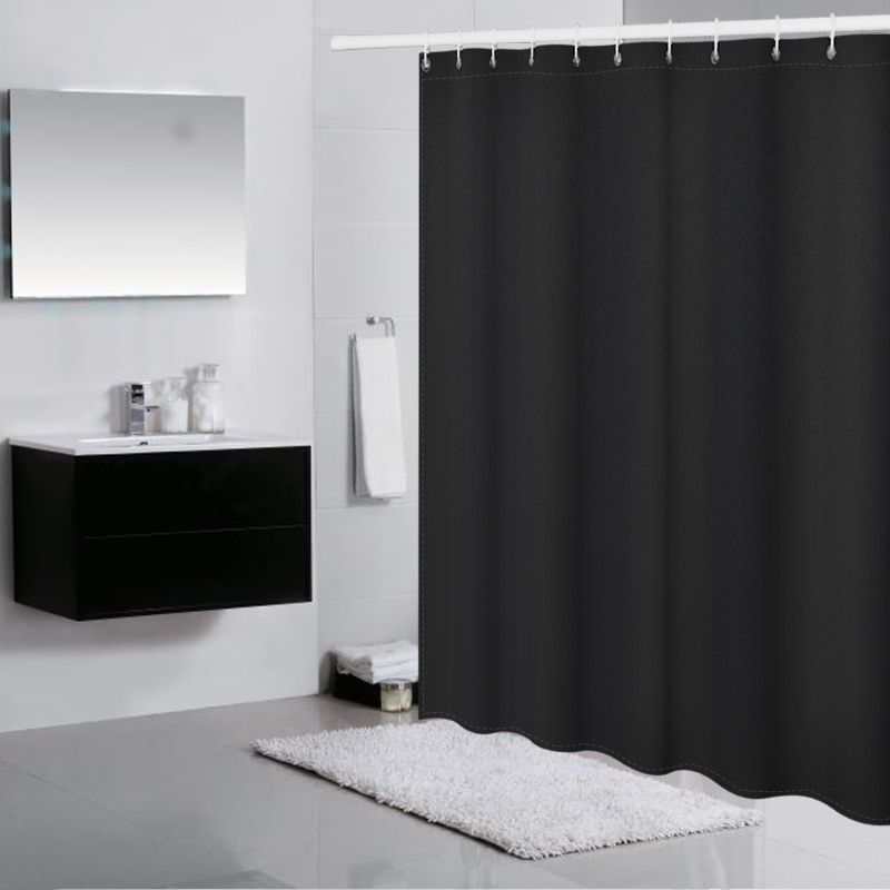 Cross-border Amazon shower curtain manufacturers plain printed shower curtain waterproof shower curtain toilet bathroom partition curtain