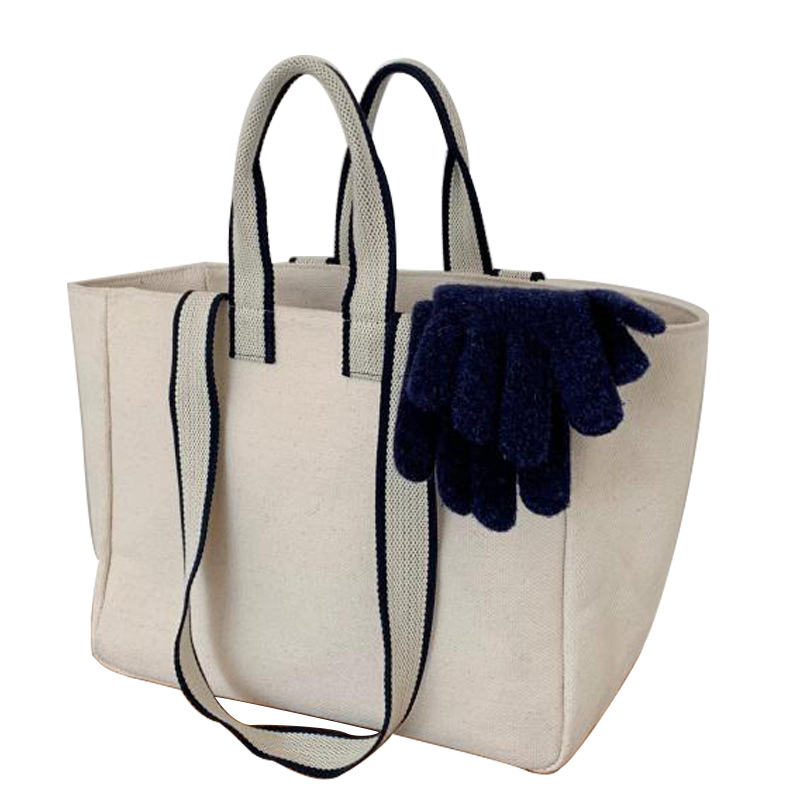 Handtasche 2023 neuer Trend große Kapazität Mode Umhängetasche einfache College Canvas Tasche Hersteller Großhandel_voghion.com
