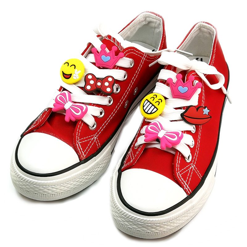 New Creative Shoelace Buckle Cute English Letter Shoe Flower Shoe Buckle Canvas Shoes Sports Shoes Decorative Buckle Accessories