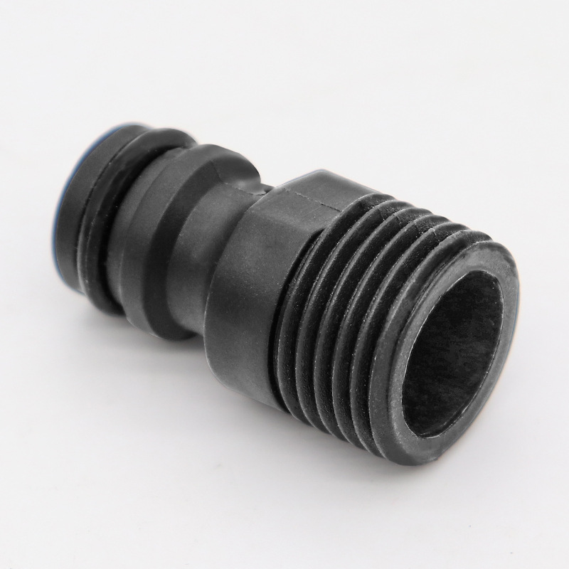 External 4 external Filar shower pipe angle valve nozzle threaded faucet water hose quick-change joint nipple 1/2