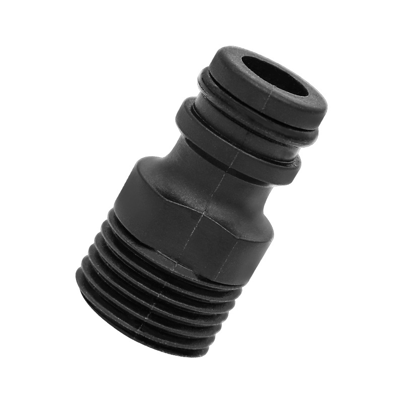 External 4 external Filar shower pipe angle valve nozzle threaded faucet water hose quick-change joint nipple 1/2