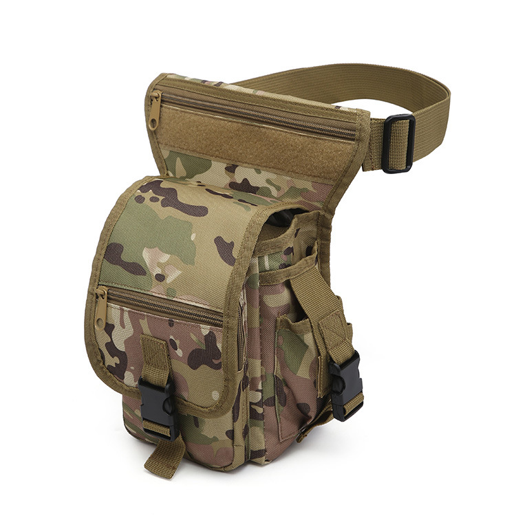 Outdoor New Leg Bag Mountaineering Equipment Adventure Tools Portable Waist Bag Waterproof Multifunctional Adventure Bag for Men and Women Military Fans