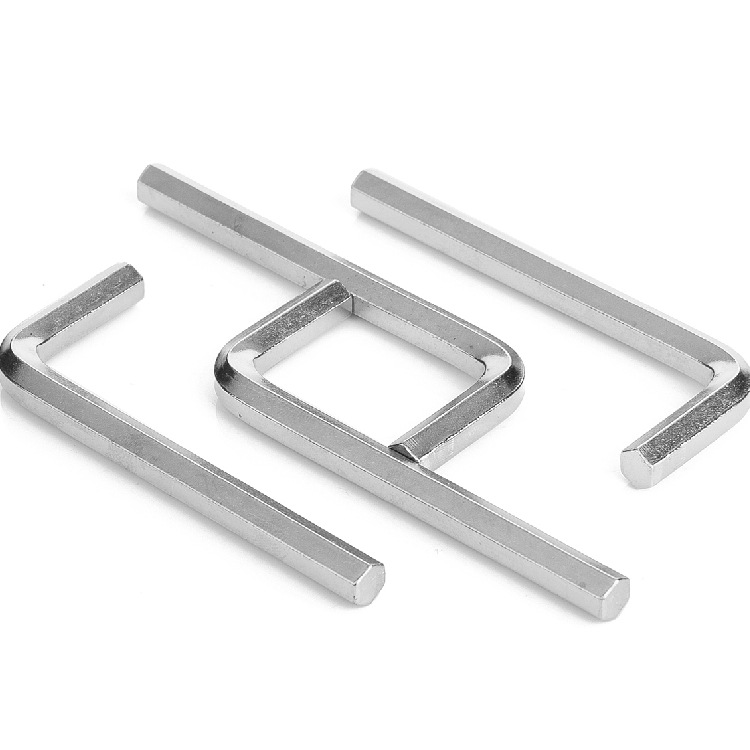 Flat head Allen wrench L-shaped ball head simple small wrench hardware tools single inner hexagonal wrench manufacturer 2mm