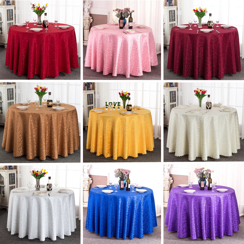Hotel tablecloth fabric round dining table restaurant coffee table tablecloth European square table round table tablecloth wholesale