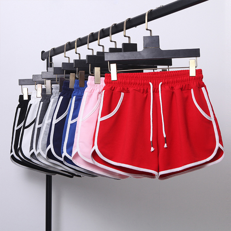 Sports Shorts Women's Summer 2022 New Loose Casual Large Size Students Running Stretch Waist Wide Leg Hot Pants for Outer Wear