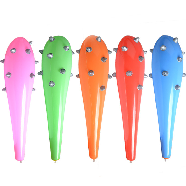 PVC inflatable Mace large color Mace inflatable stick hammer toy wholesale