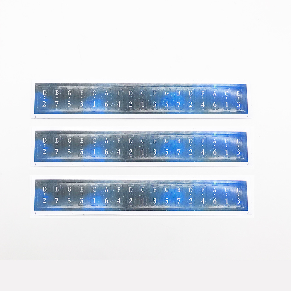 17-tone thumb piano color note sticker double finger piano note sticker kalimba kalimba key sticker