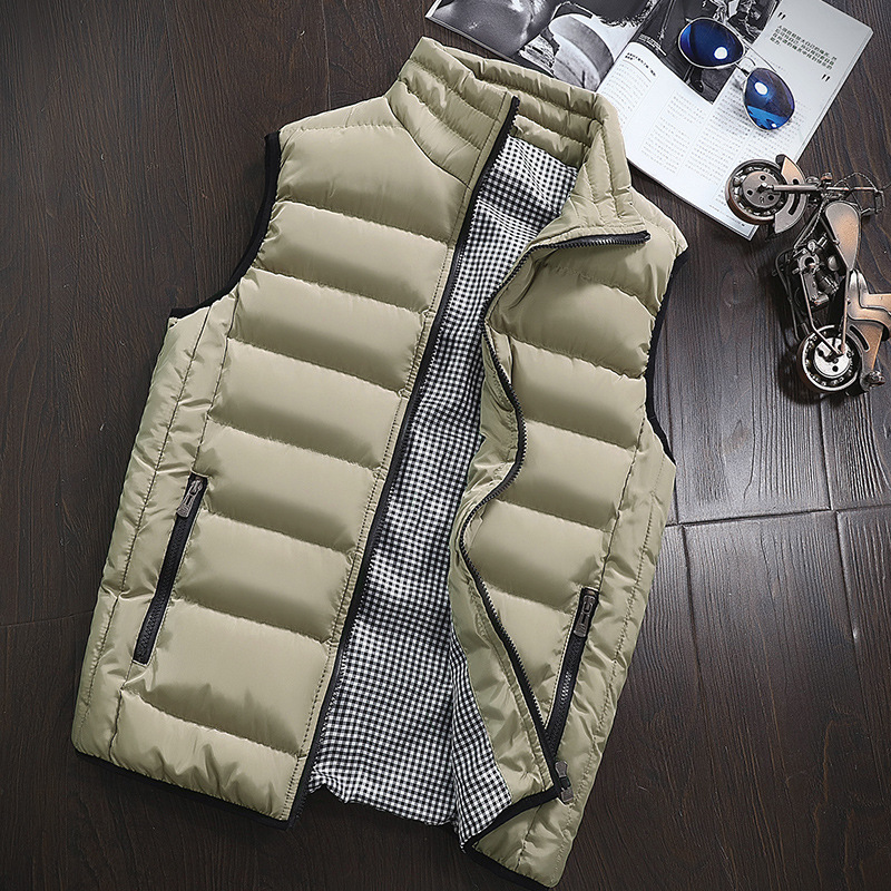Men's Vest in Autumn and Winter Korean Fashion Handsome Men's Warm Vest Thickened Vest Men's Jacket 10 Colors