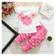 2023 Minnie girls Minnie polka dot set children's long sleeve two-piece set a generation of hair