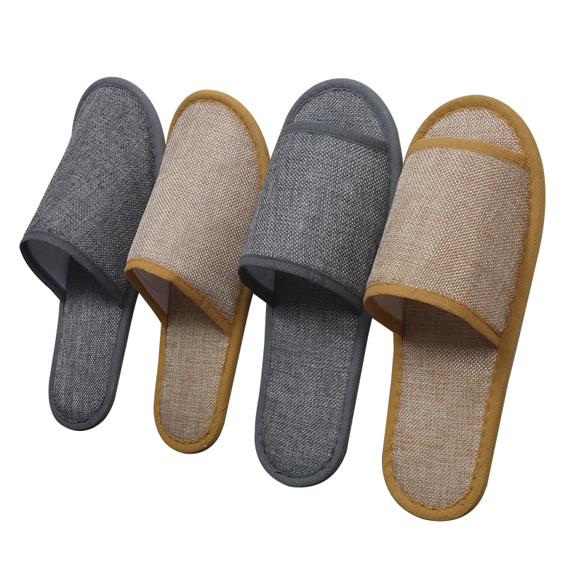 Hotel room disposable slippers cotton five-star Hotel Inn home linen non-slip slippers wholesale