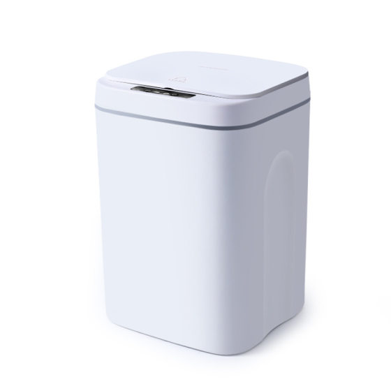 Induction Trash Can Household 14L Living Room Bathroom Automatic Intelligent Trash Can with Lid Creative Toilet Kitchen 16L
