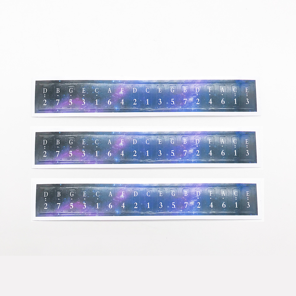 17-tone thumb piano color note sticker double finger piano note sticker kalimba kalimba key sticker