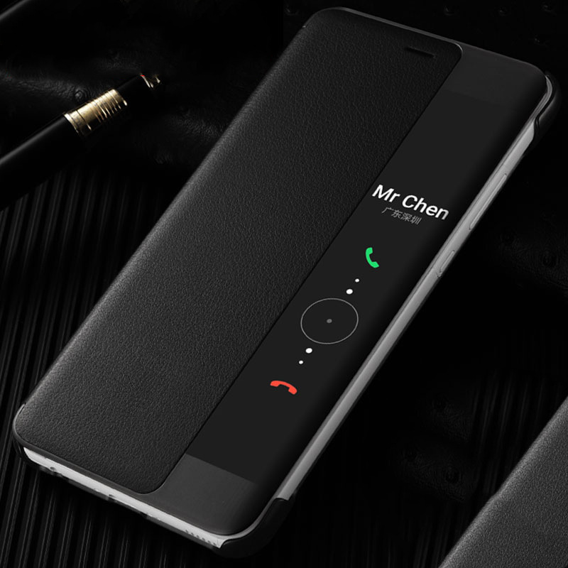For Huawei P20 flip window phone case Huawei P20pro magnetic smart sleep phone leather case