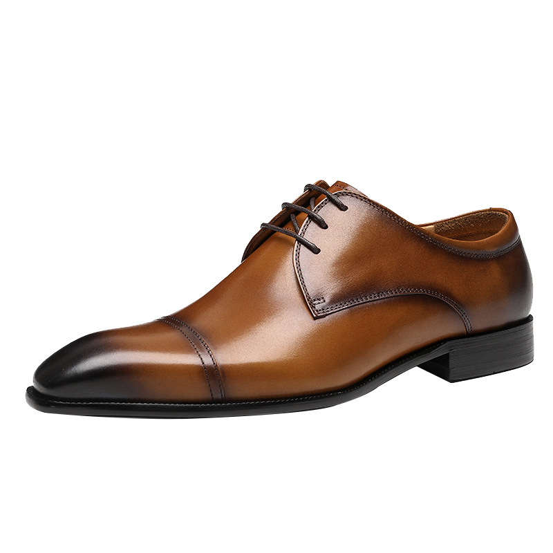 [vip for] three-joint leather shoes men's business formal wear genuine leather leather leather inner England handmade cross-border men's shoes