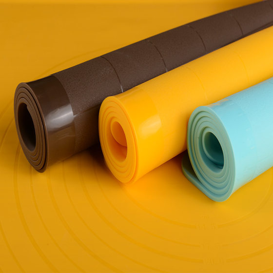 Food grade silicone and dough pad cutting rolling three-piece thickened non-stick dough pad with scale flour pad