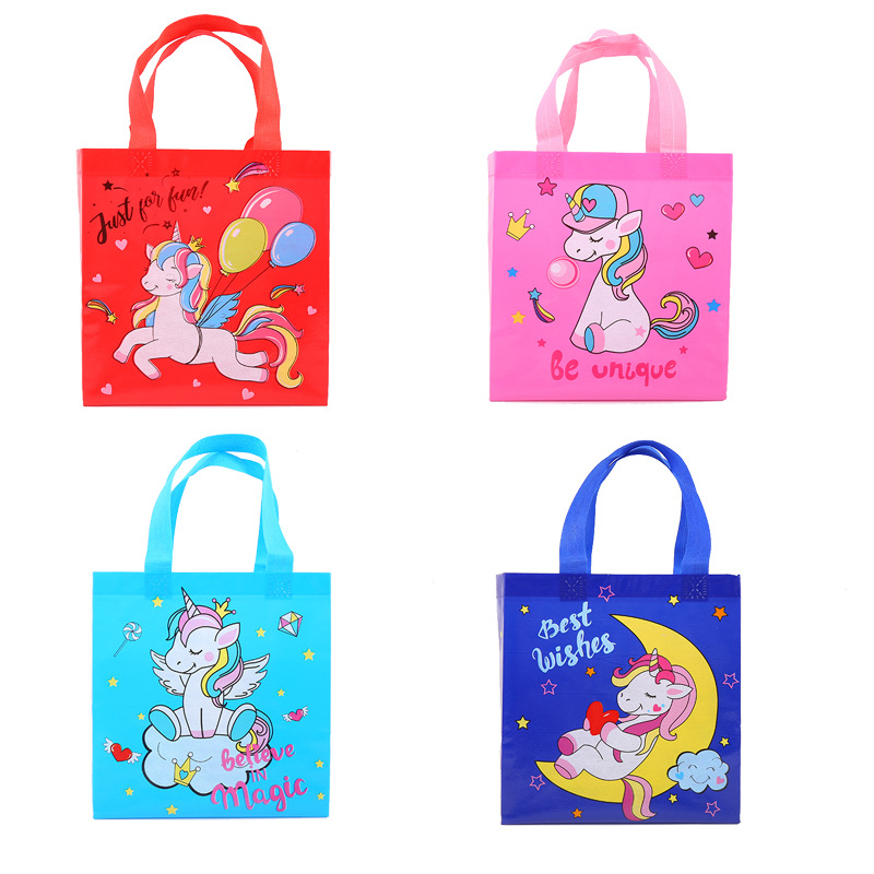 Amazon Cartoon Cute Children's Gift Shopping Festive Non-woven Bag Lunch Tote Bag Manufacturers