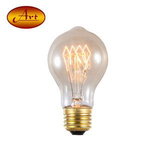 [A19 nipple-horizontal winding] Edison vintage bulb American industrial style creative antique bulb lamp