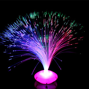 Fashion romantic hair fiber optic flower colorful flash small toy Square night market stall selling luminous baby's breath star