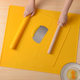 Food grade silicone and dough pad cutting rolling three-piece thickened non-stick dough pad with scale flour pad