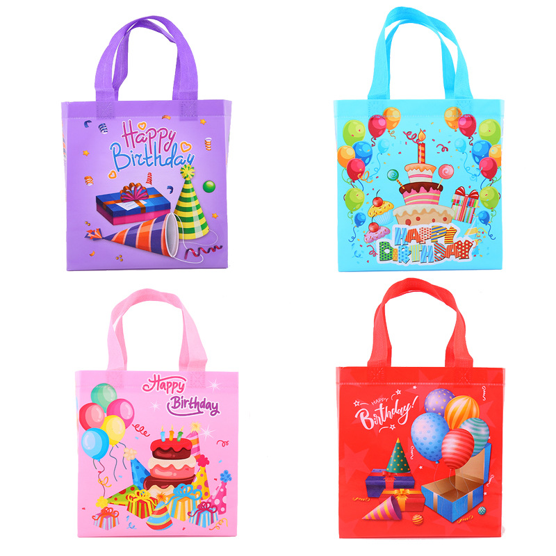 Amazon Cartoon Cute Children's Gift Shopping Festive Non-woven Bag Lunch Tote Bag Manufacturers
