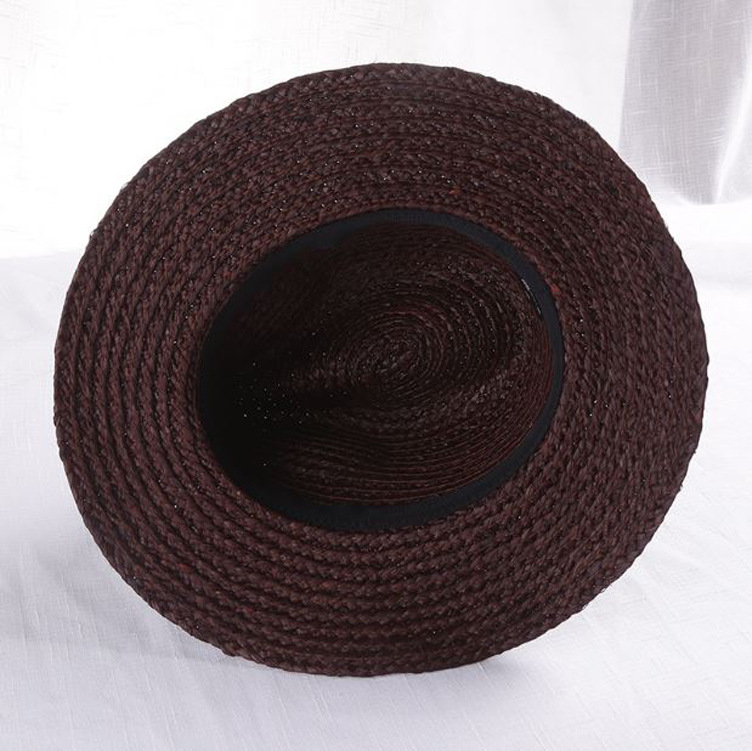 Lafite Men's and Women's Three-color Jazz Hat Top Hat Mid-brim Beach Top Hat Sunshade Breathable Belt Decorative Straw Hat