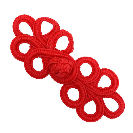 [Wholesale] Baixi Buckle Factory Handmade Five-leaf Nylon Bachelor Clothing Accessories Buttons Cheongsam Tang Suit Buckle