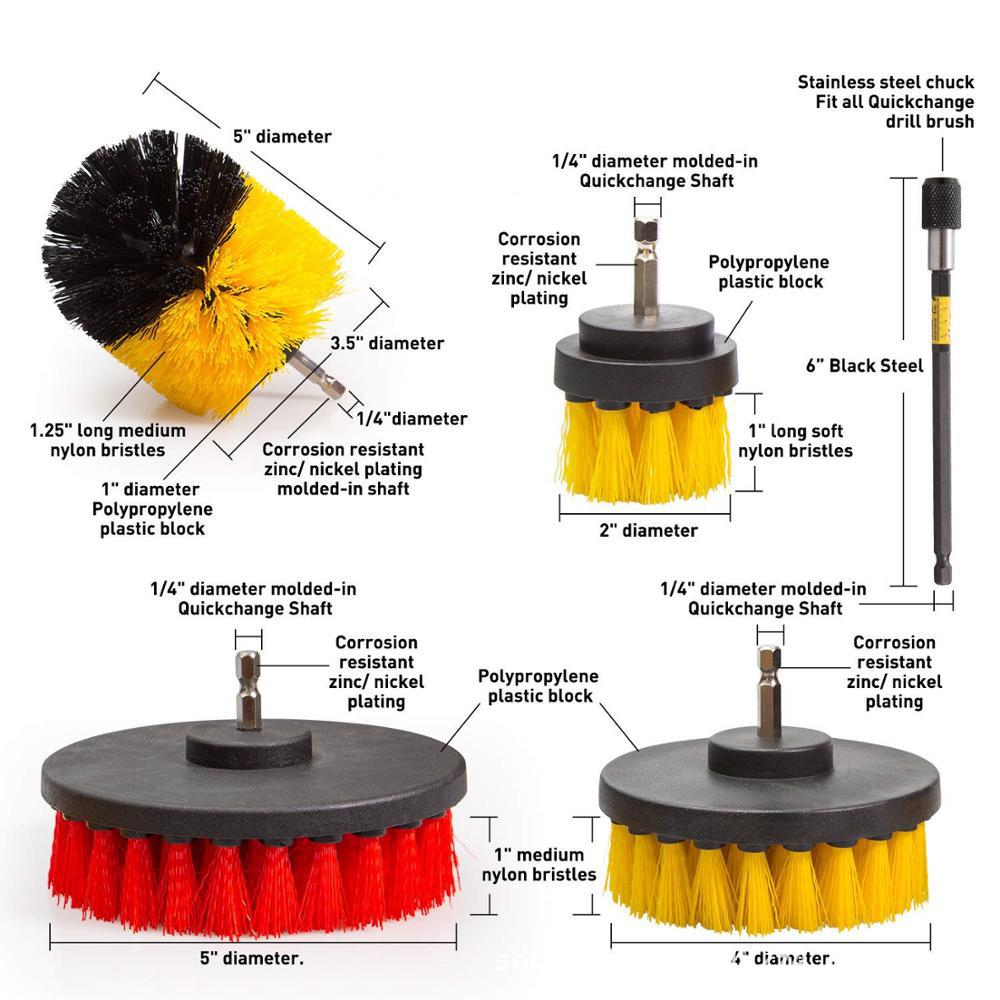[Yan] Cross-border Explosions Electric Drill Brush Electric Cleaning Brush Electric Drill Brush Head Floor Cleaning Polishing Disc Brush Disc