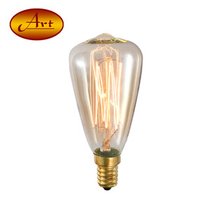 [ST48 nipple-straight wire] Edison vintage bulb E14/E12 screw fireworks dimming bulb