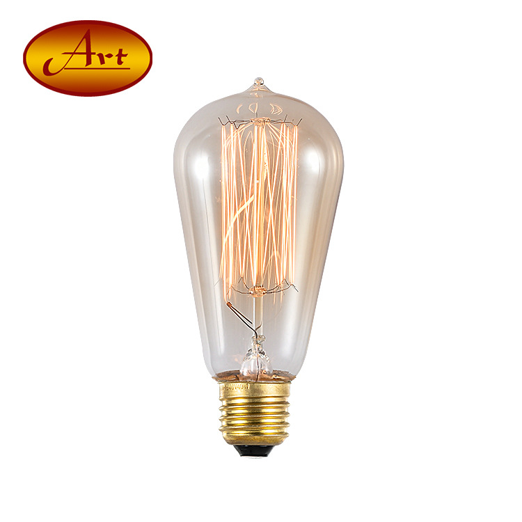 [ST58 SIP-STRAITE SILK] Edison Retro Lightbulb ST58 Капля воды антикварной дизайнерской лампочки