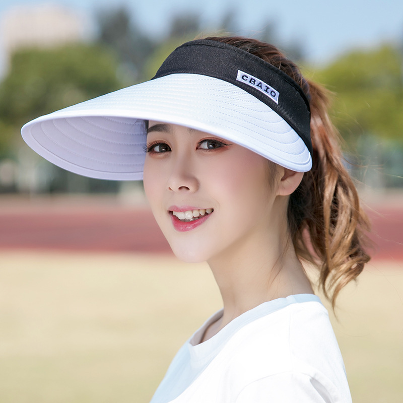 Empty Top Hat Women's Summer Korean-style Sun Hat Sunscreen Hat UV Protection Outdoor Cycling Sun Hat
