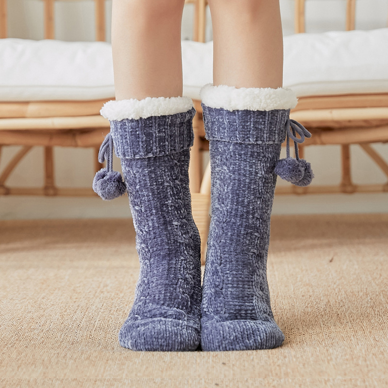 床の靴下の子供の大人の雪の靴下の睡眠の靴下のじゅうたんの靴下の家庭の保温と足のカバーの月子のスリッパの靴下|undefined