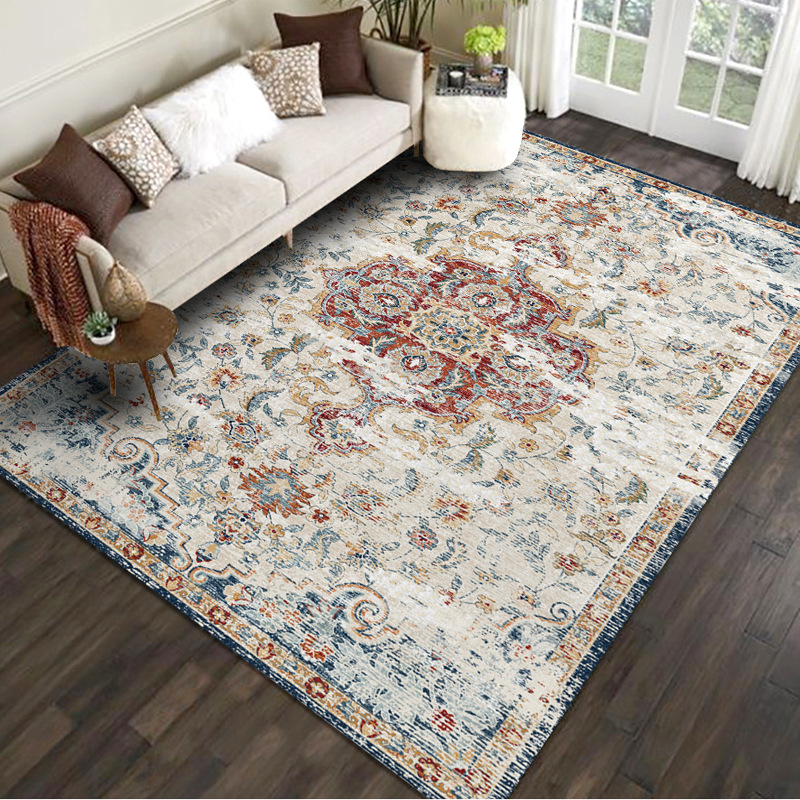 Persian Carpet Living Room Sofa Coffee Table Cross-border Special Foldable Carpet Full Shop Nordic Style Retro Light Luxury Carpet