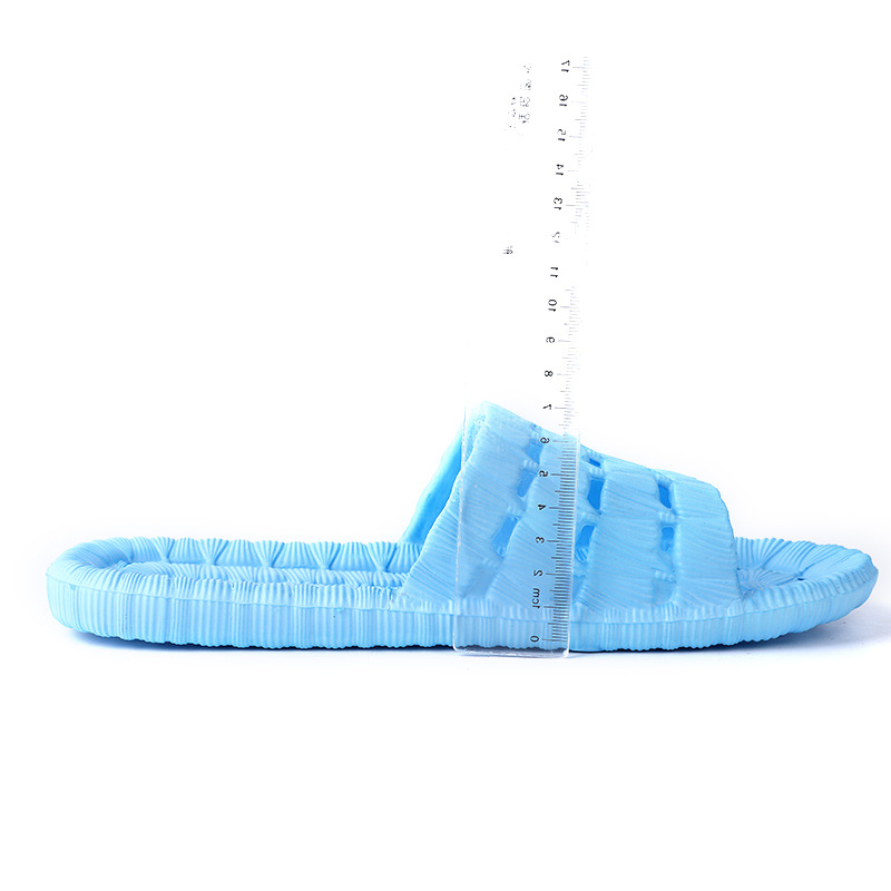 Summer new couple home slippers bath non-slip mute bathroom hollow leaking slippers eva