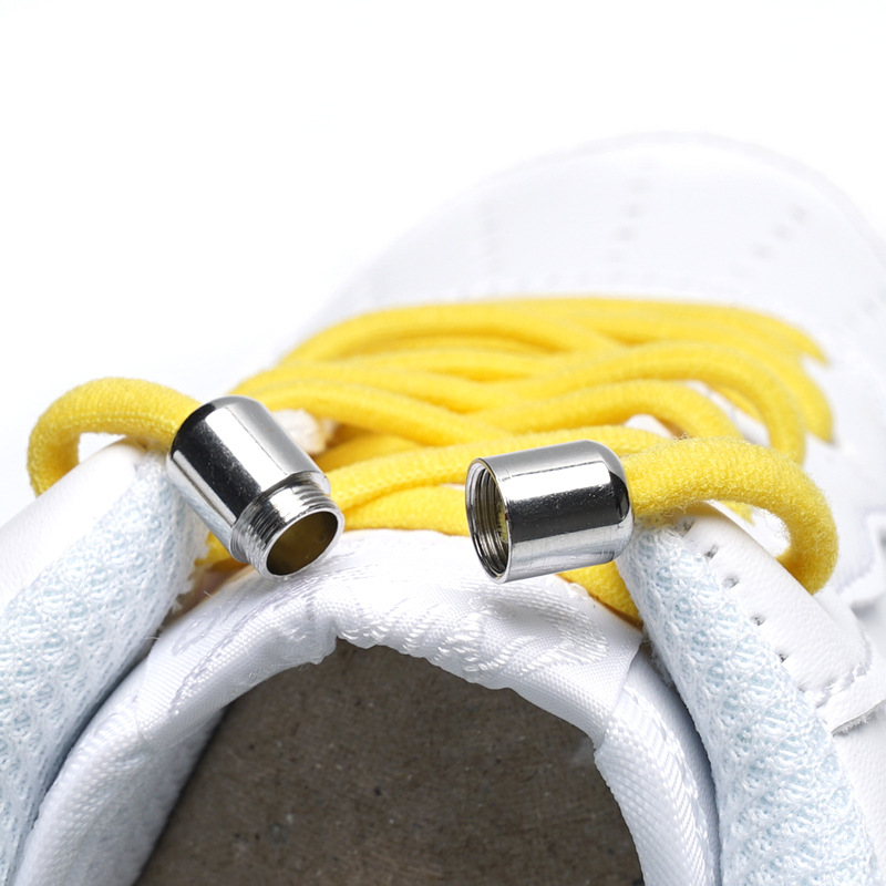 1.99 freight one-piece delivery semicircle tie-free elastic elastic lazy shoelace metal capsule shoe buckle shoelace