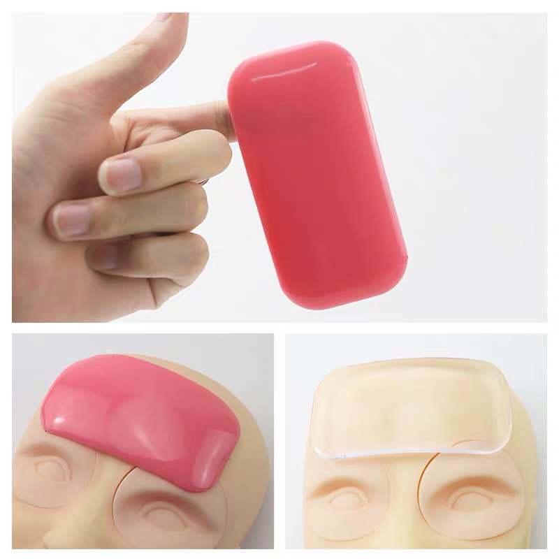 Forehead Patch Beauty Eyelash Tool Silicone False Eyelash Mat Beauty Makeup Beauty Tool Anti-slip Mat Washable on Both Sides