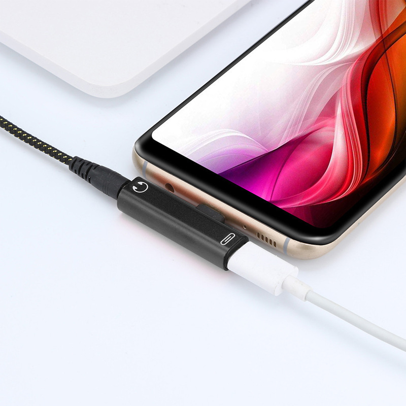 Type-C 2-в-1 адаптер 3,5 мм наушники аудио адаптер T-type для Huawei Letv зарядка прослушивание песен
