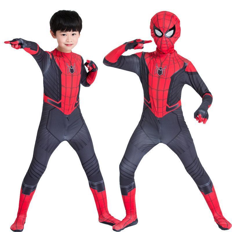 Spiderman One-piece Tights Halloween Costume Costume Adult Kids One-piece Suit