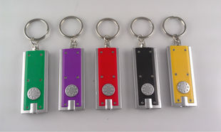Tetris LED keychain light LED advertising promotion small flashlight keychain light creative gift light