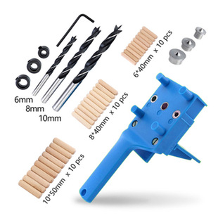 Straight hole woodworking hole punch pocket hole fixture handheld plastic wood woodworking Lotus locator 6/8/10mm