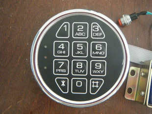 Round gun cabinet special electronic lock, round safe electronic lock, gun cabinet electronic lock with delay function