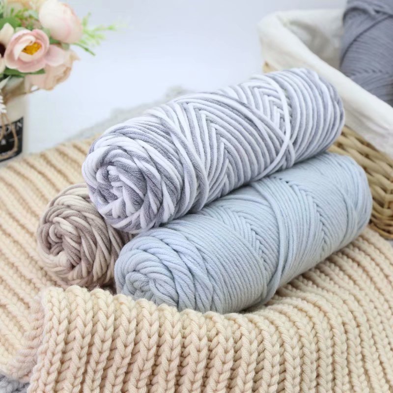 8 strands of lover's cotton thick wool scarf line hat line 80 color Russian stamp embroidery line factory wool wholesale
